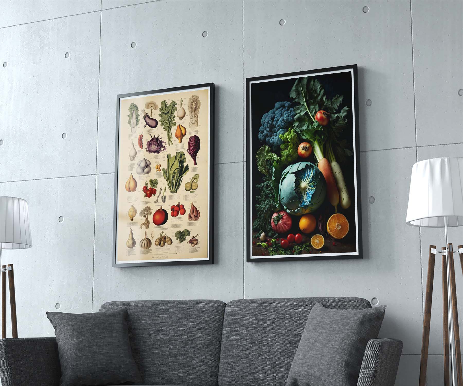 Vivid Veggie Medley Poster