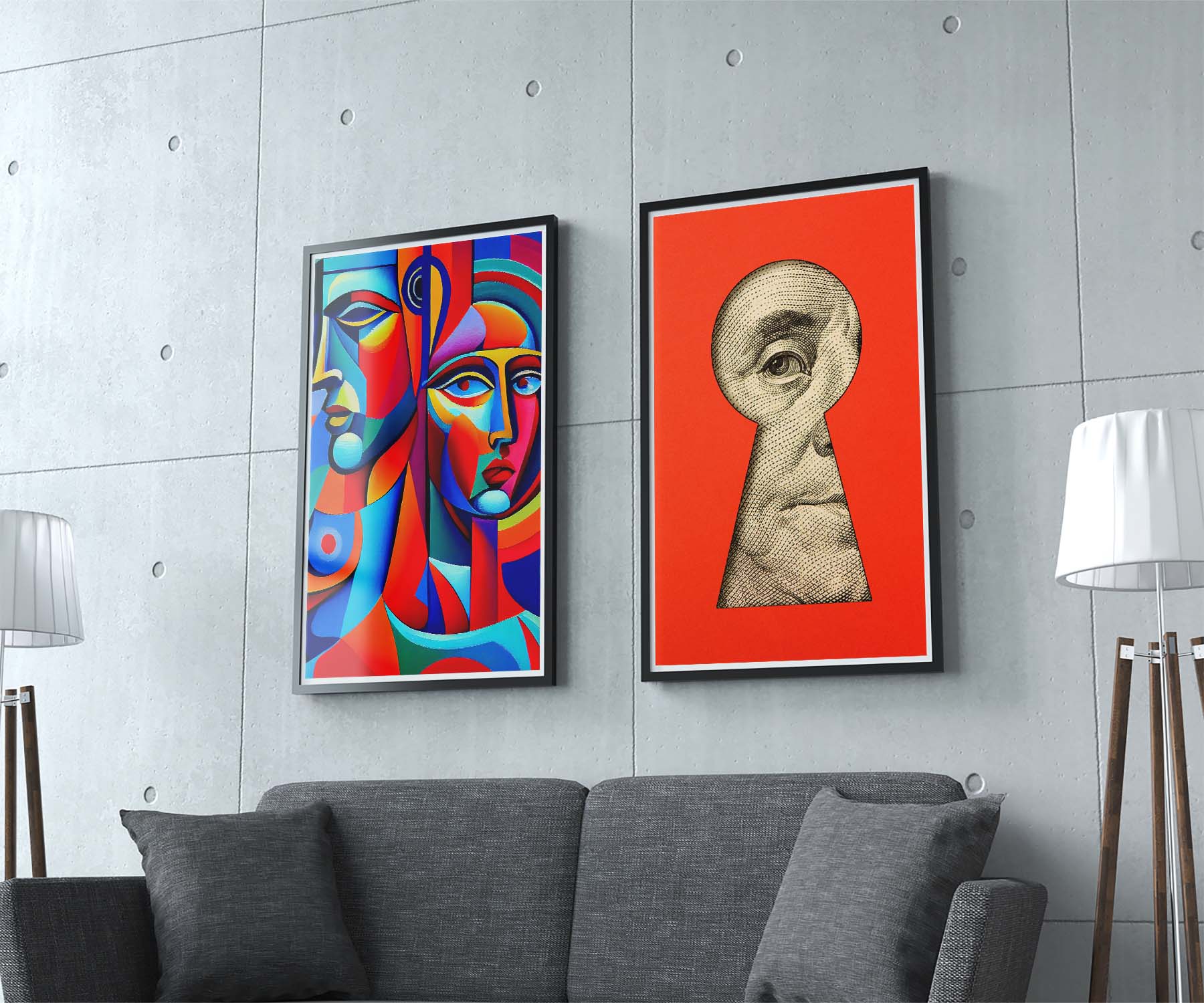 Colorful Canvases Poster