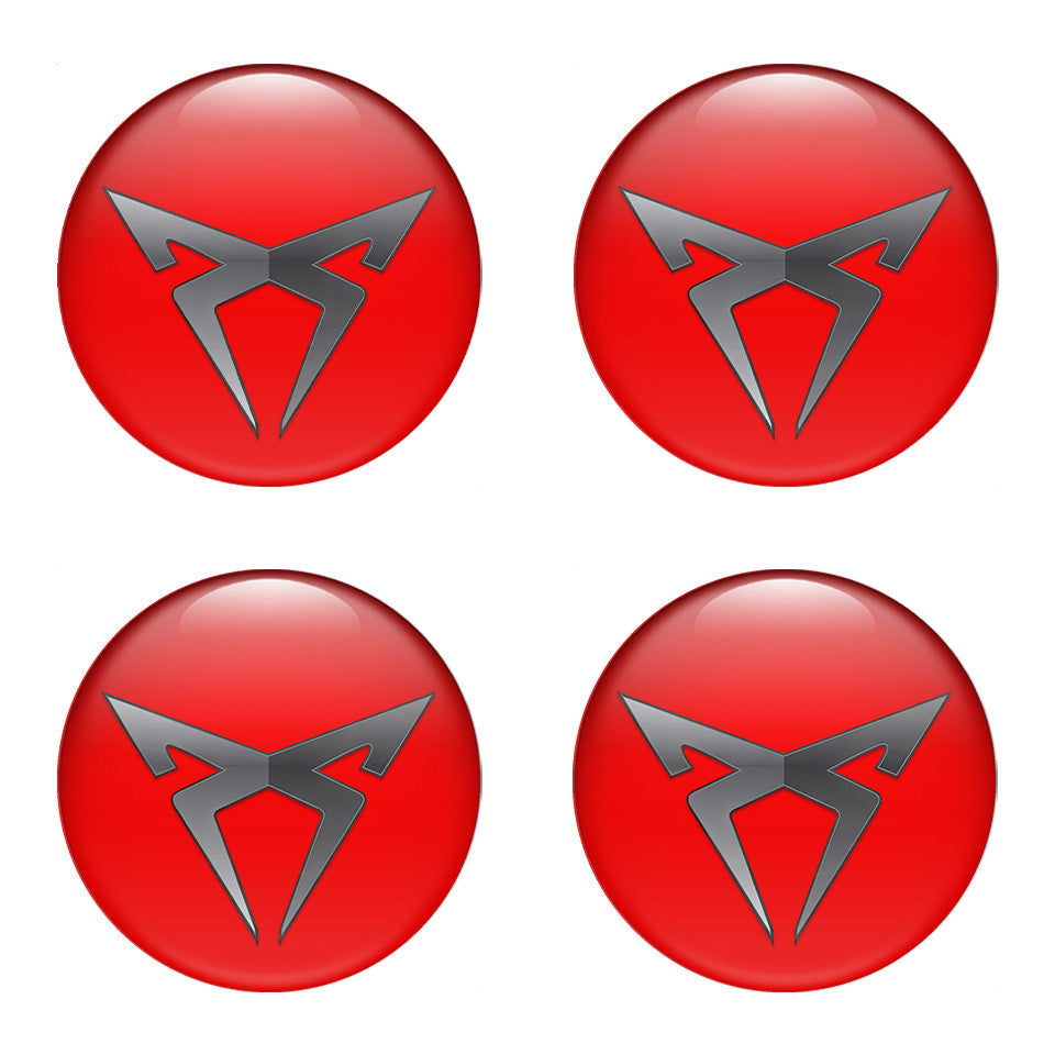 SEAT CUPRA Domed Emblems for Center Caps