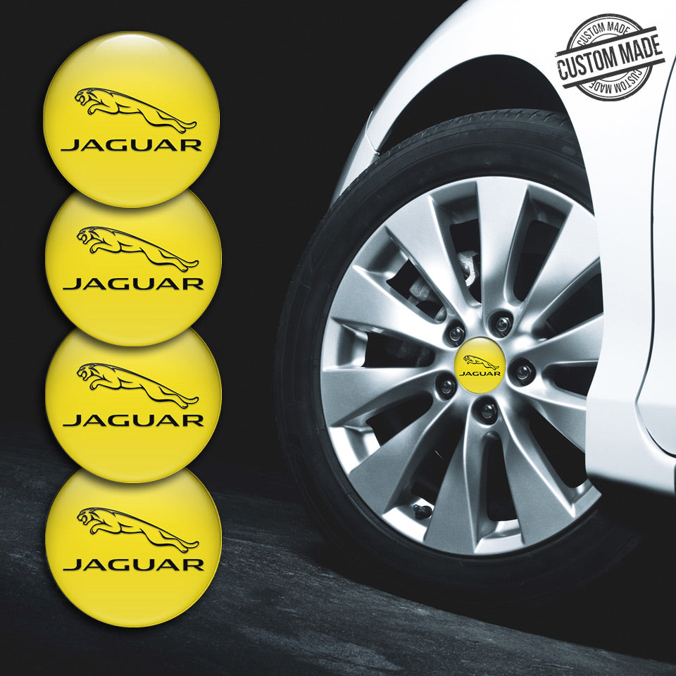 JAGUAR Silicone Stickers for Wheel Center Caps