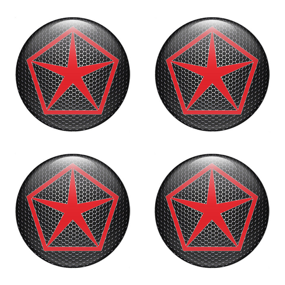 CHRYSLER Silicone Stickers for Wheel Center Caps