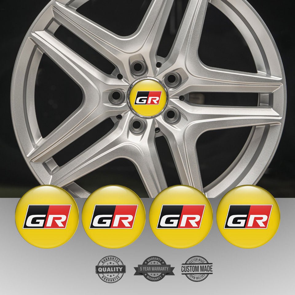 TOYOTA GR Silicone Stickers for Wheel Center Caps