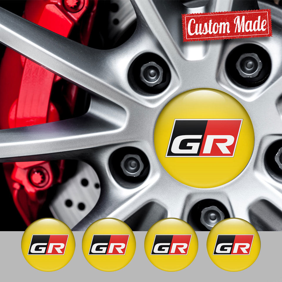 TOYOTA GR Silicone Stickers for Wheel Center Caps