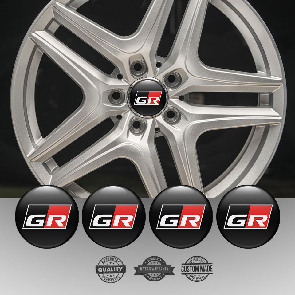 TOYOTA GR Silicone Stickers for Wheel Center Caps