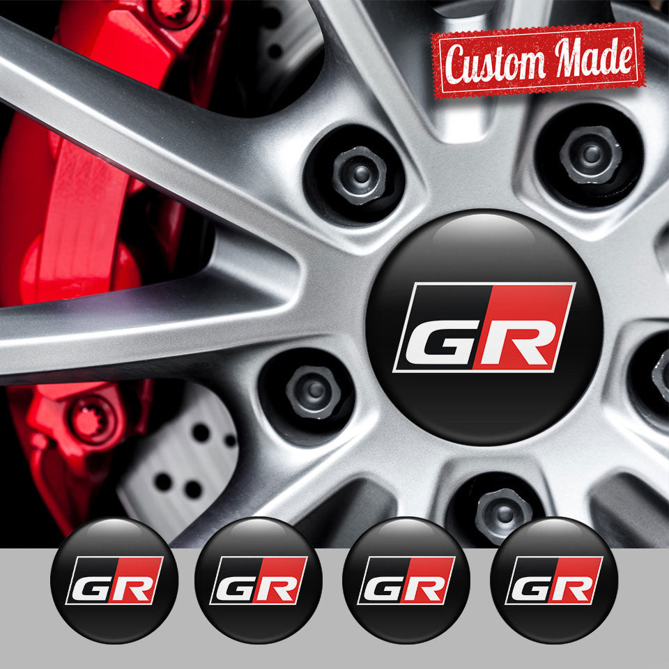 TOYOTA GR Silicone Stickers for Wheel Center Caps