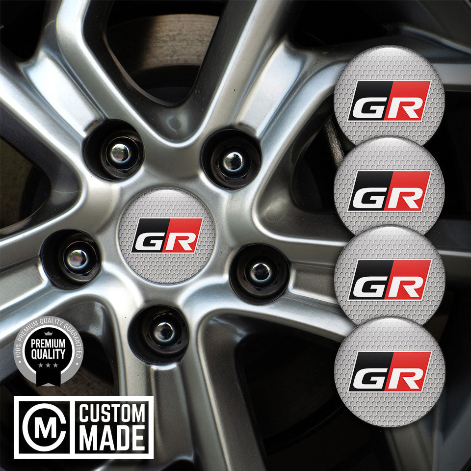 TOYOTA GR Domed Emblems for Center Caps