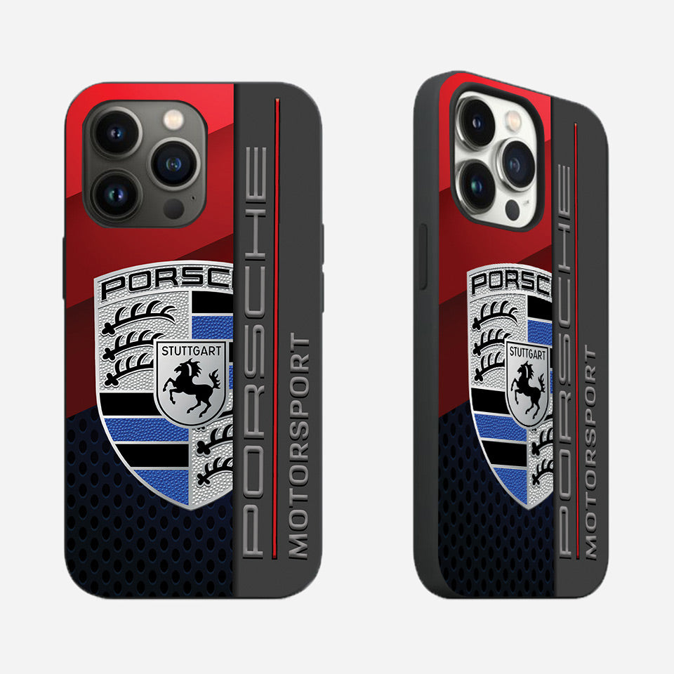 ⚡️ Porsche Carbon Fiber iPhone Case – Lightweight, Durable & Sporty