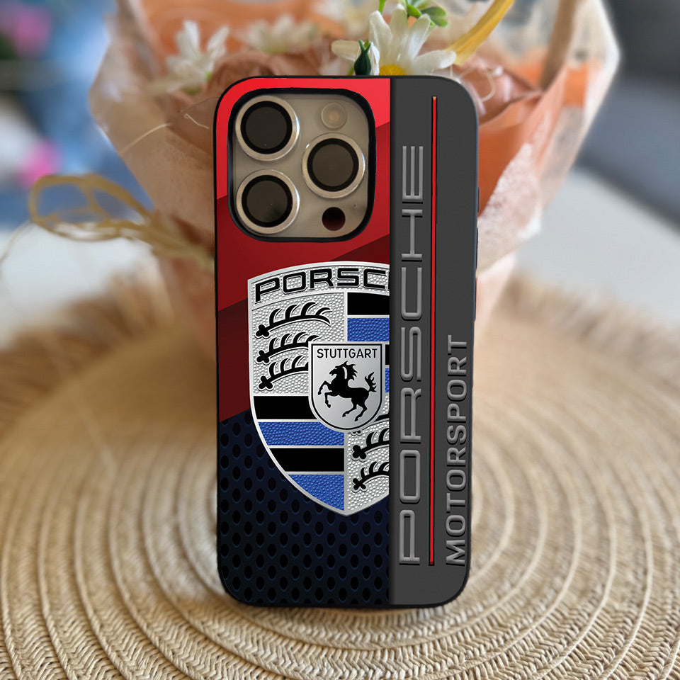 ⚡️ Porsche Carbon Fiber iPhone Case – Lightweight, Durable & Sporty