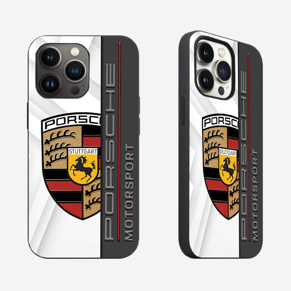 🎨 Porsche Art Edition iPhone Case – Vivid UV Print & Silicone Protection