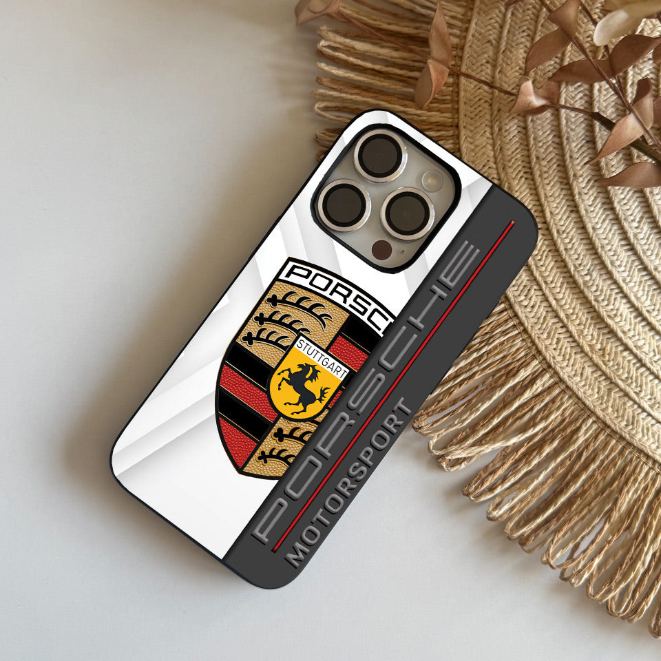 🎨 Porsche Art Edition iPhone Case – Vivid UV Print & Silicone Protection