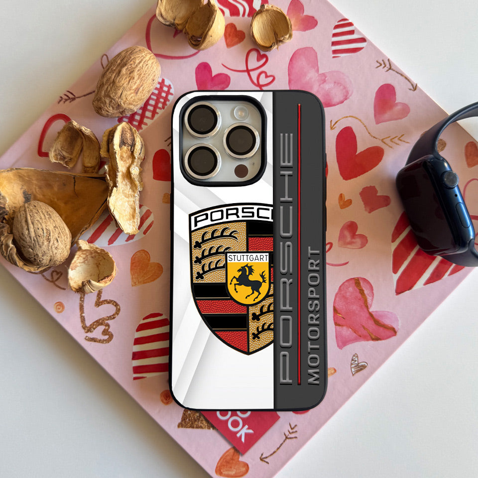 🎨 Porsche Art Edition iPhone Case – Vivid UV Print & Silicone Protection