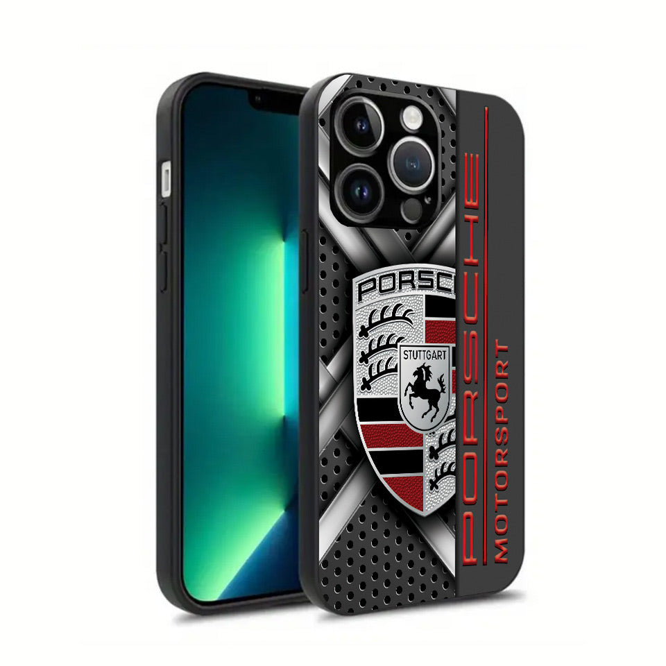 🔋 Porsche Silicone iPhone Case – Lightweight & MagSafe Compatible