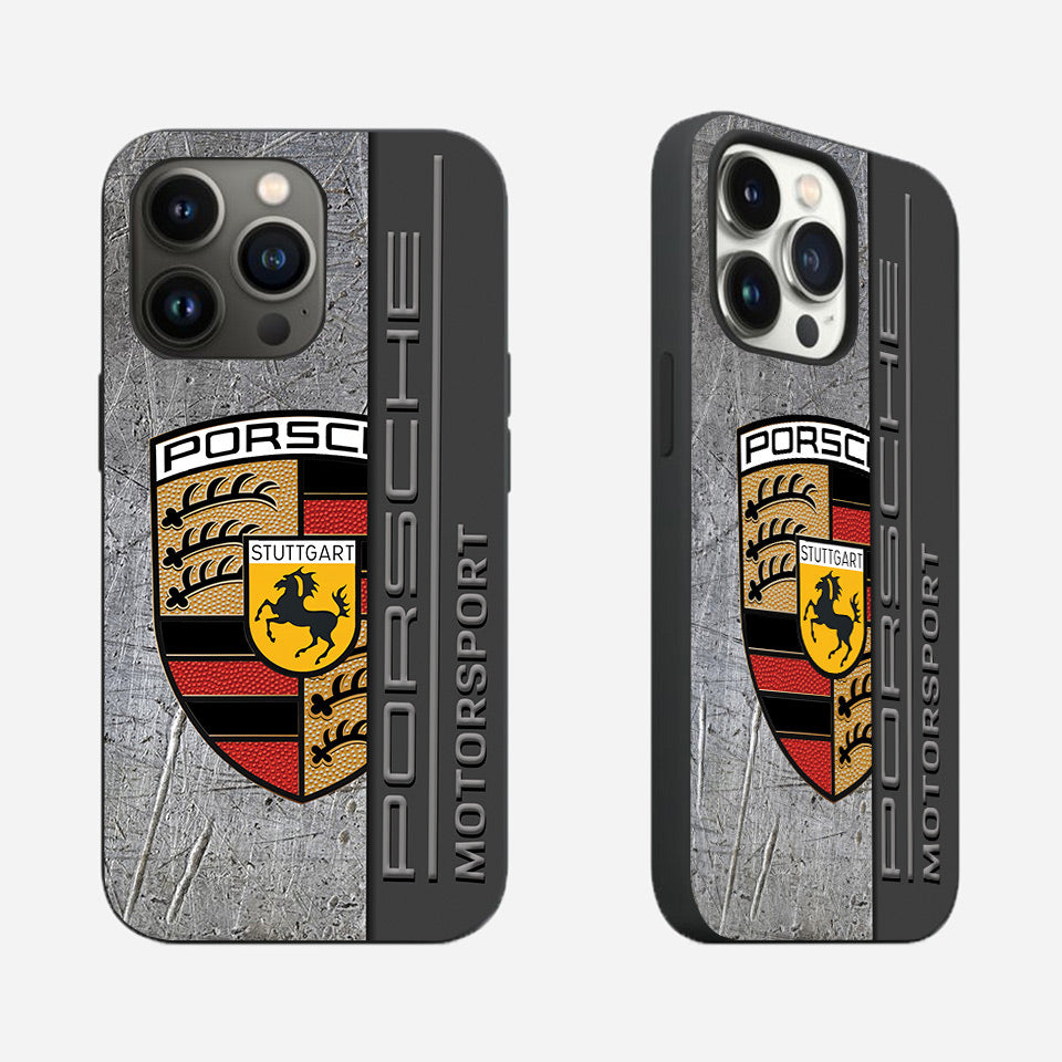 🏁 Porsche-Inspired iPhone Case – Sleek, Shockproof & Stylish