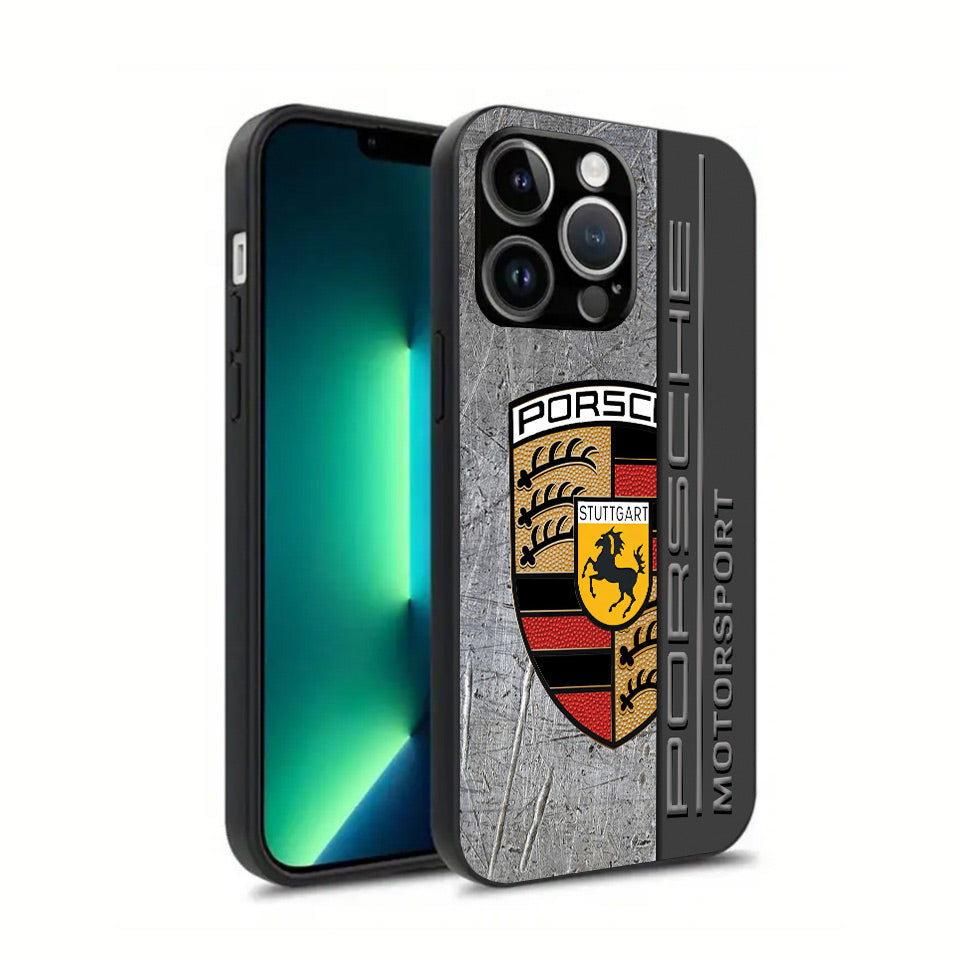 🏁 Porsche-Inspired iPhone Case – Sleek, Shockproof & Stylish