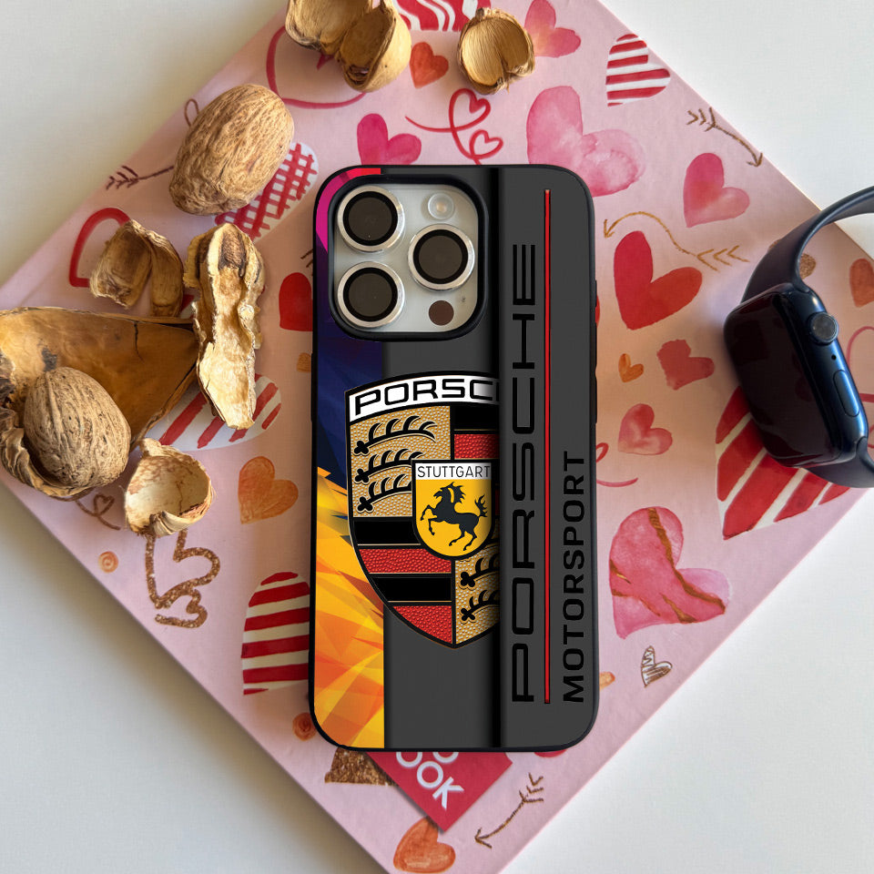 🎯 Perfect Fit Porsche iPhone Case – Full Access to Buttons & Ports