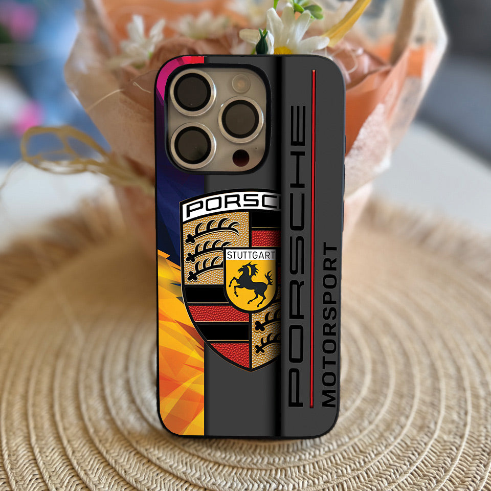 🎯 Perfect Fit Porsche iPhone Case – Full Access to Buttons & Ports