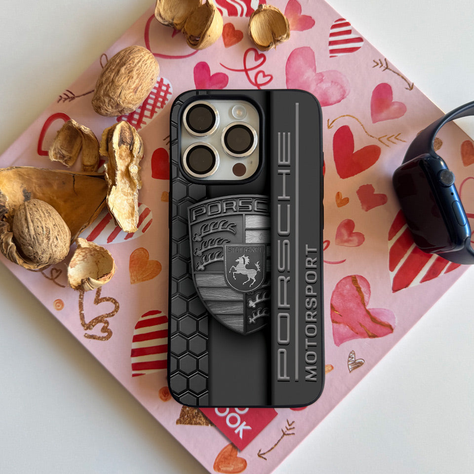 🌟 Exclusive Porsche iPhone Cover – Lightweight & Motorsport Inspired