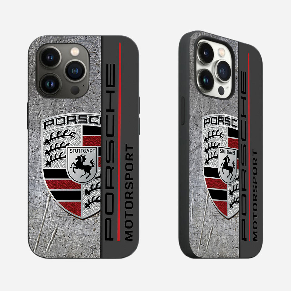 🔥 Luxury Porsche iPhone Case – High-Quality Silicone & UV Print