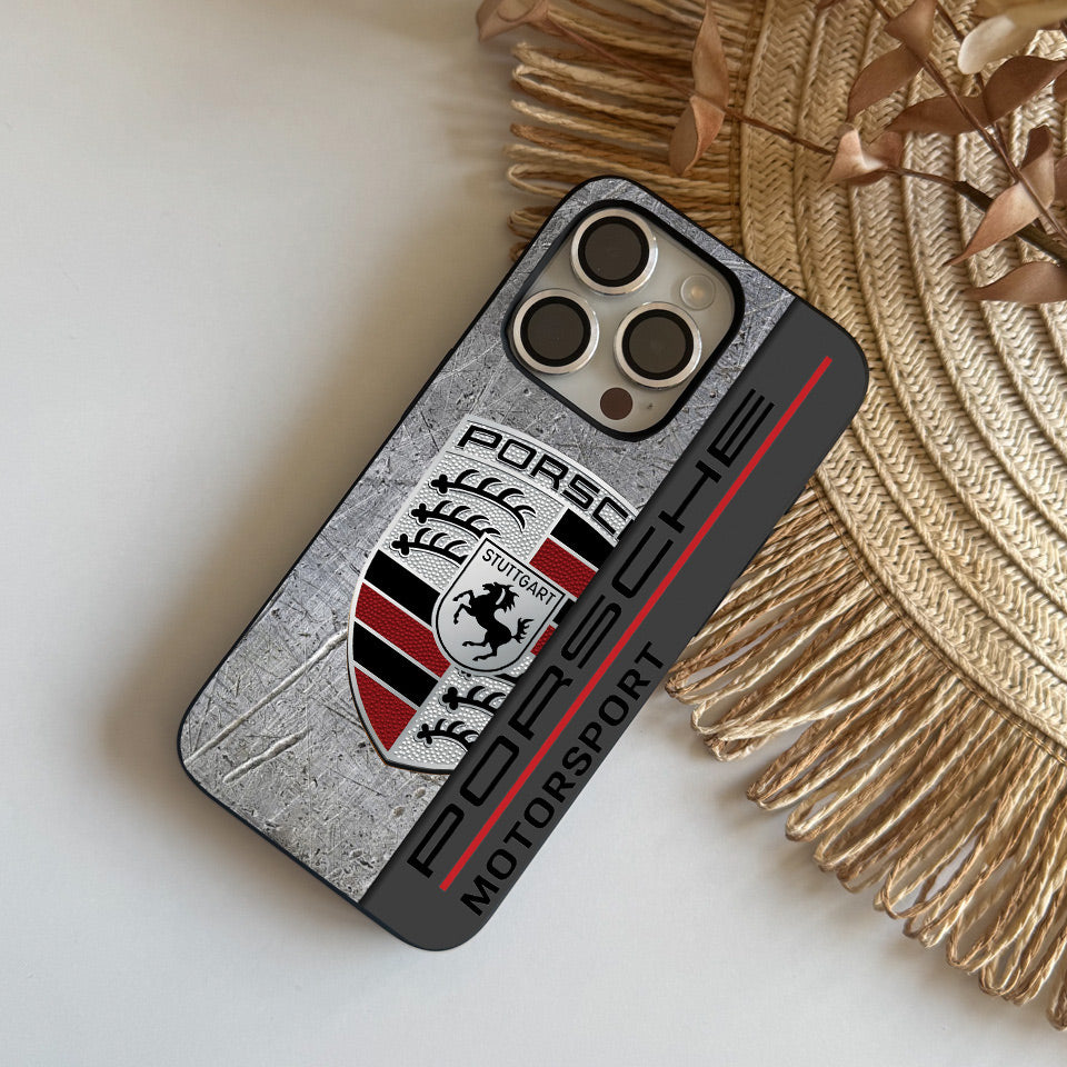 🔥 Luxury Porsche iPhone Case – High-Quality Silicone & UV Print