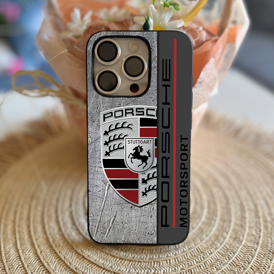 🔥 Luxury Porsche iPhone Case – High-Quality Silicone & UV Print