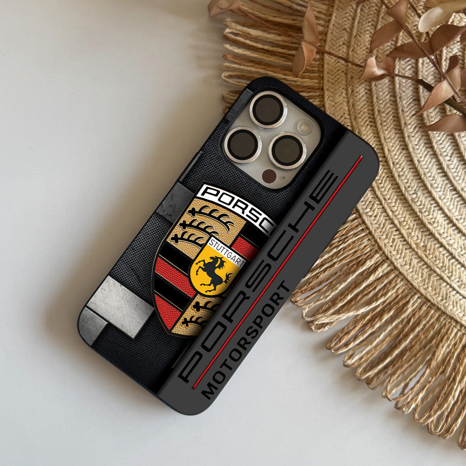 🏁 Ultimate Porsche iPhone Case – Sporty, Shockproof & Stylish