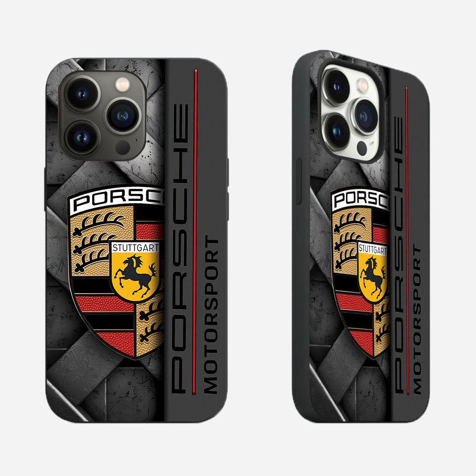 🚗 Porsche iPhone Case – Premium Silicone Cover with UV Print 📱✨