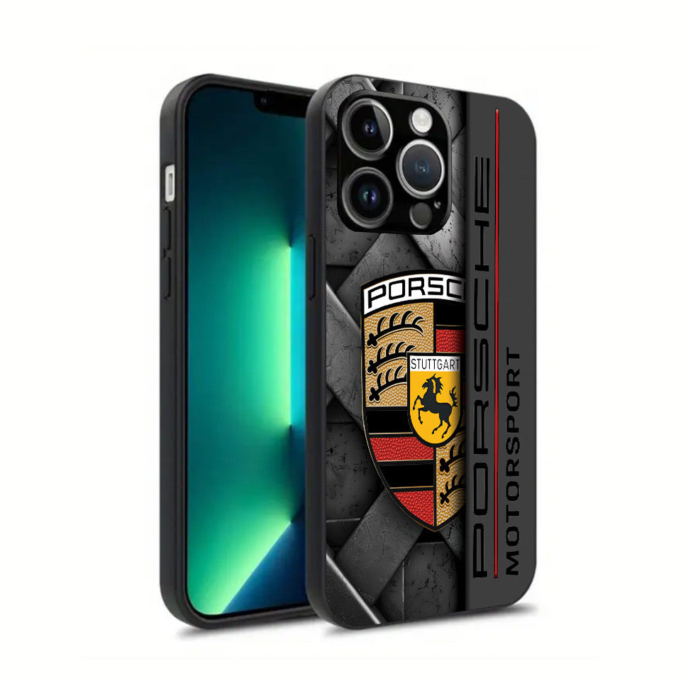 🚗 Porsche iPhone Case – Premium Silicone Cover with UV Print 📱✨