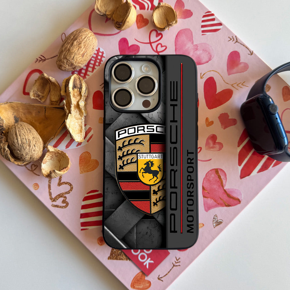 🚗 Porsche iPhone Case – Premium Silicone Cover with UV Print 📱✨