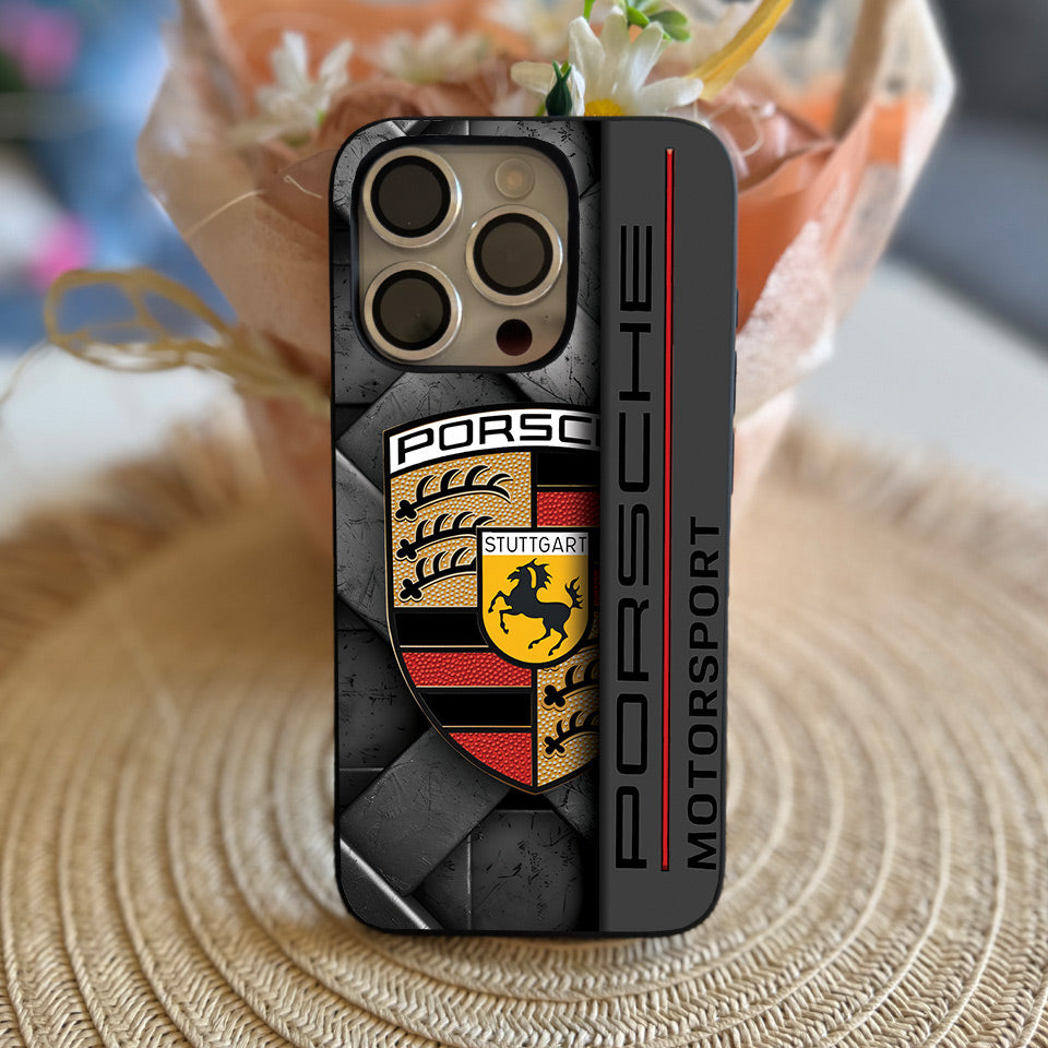 🚗 Porsche iPhone Case – Premium Silicone Cover with UV Print 📱✨