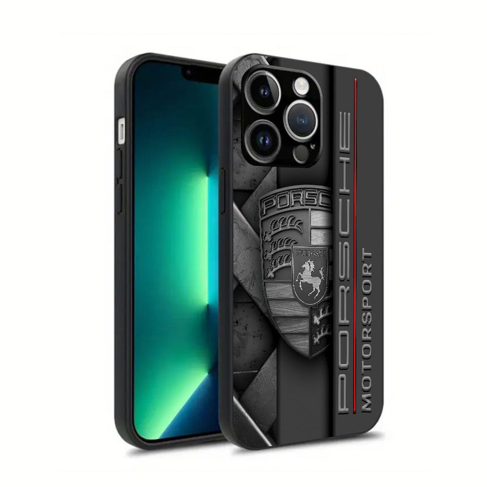 🏁 Porsche-Inspired iPhone Case – Sleek, Shockproof & Stylish