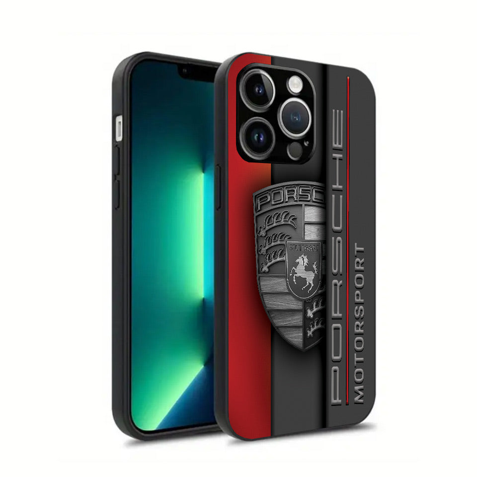 🔥 Luxury Porsche iPhone Case – High-Quality Silicone & UV Print