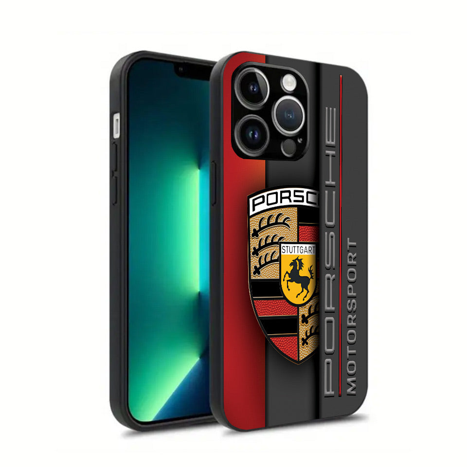 💥 Porsche Silicone iPhone Case – Classic Design, Maximum Protection