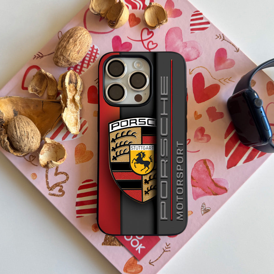 💥 Porsche Silicone iPhone Case – Classic Design, Maximum Protection