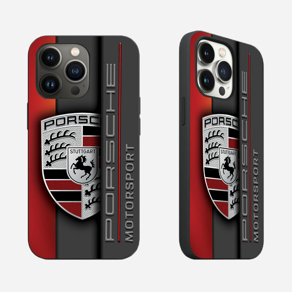 🏎 Porsche Racing iPhone Case – Premium Silicone for Speed Lovers