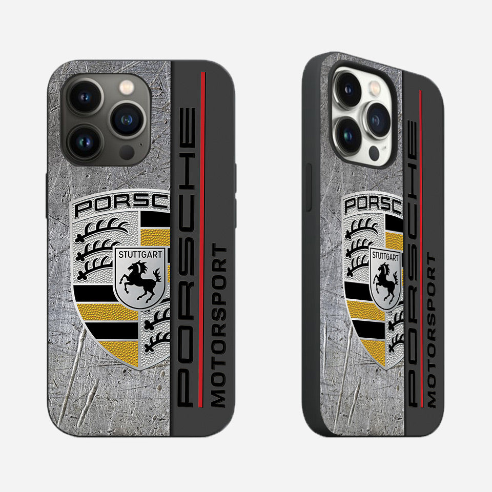 🌟 Porsche iPhone Cover – Ultra-Durable, Slim & Wireless Charging Ready