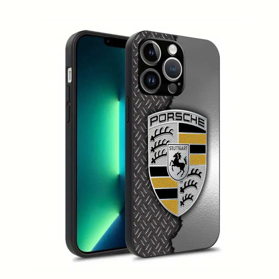 🎨 Porsche Art Edition iPhone Case – Vivid UV Print & Silicone Protection