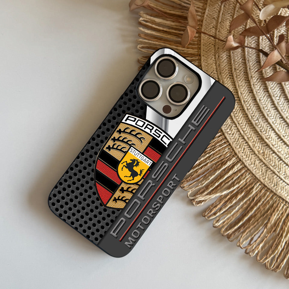 ⚡️ Porsche Turbo iPhone Case – Shockproof, Wireless Charging Compatible