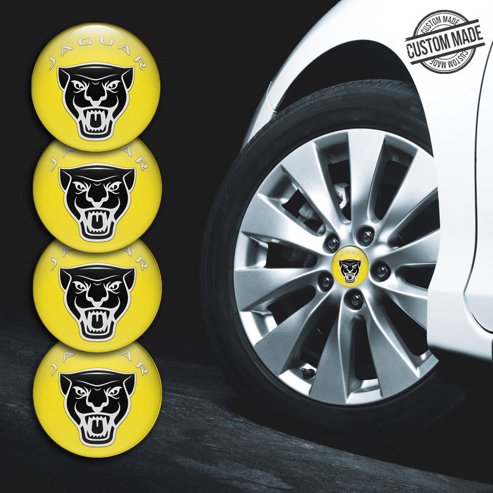 JAGUAR Silicone Stickers for Wheel Center Caps