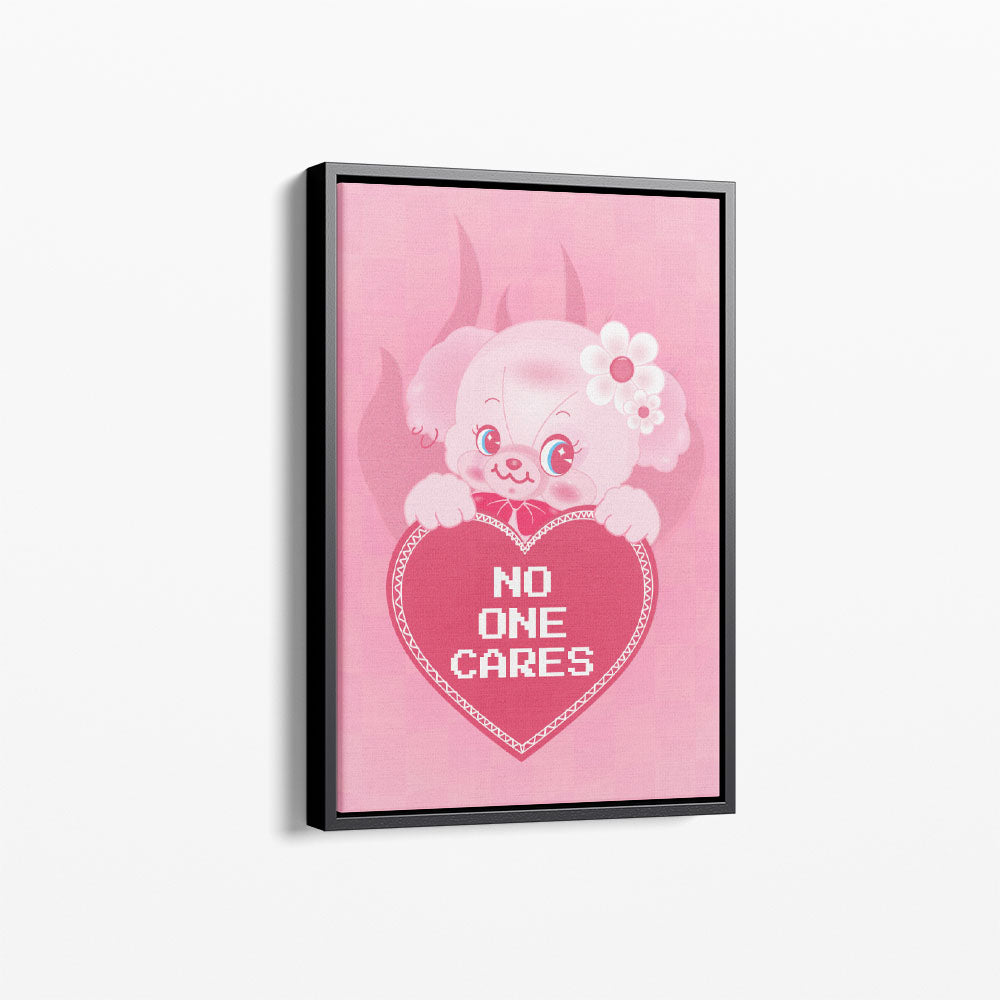 Puppy Love Paradise Poster Canvas