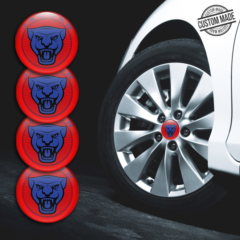 JAGUAR Silicone Stickers for Wheel Center Caps