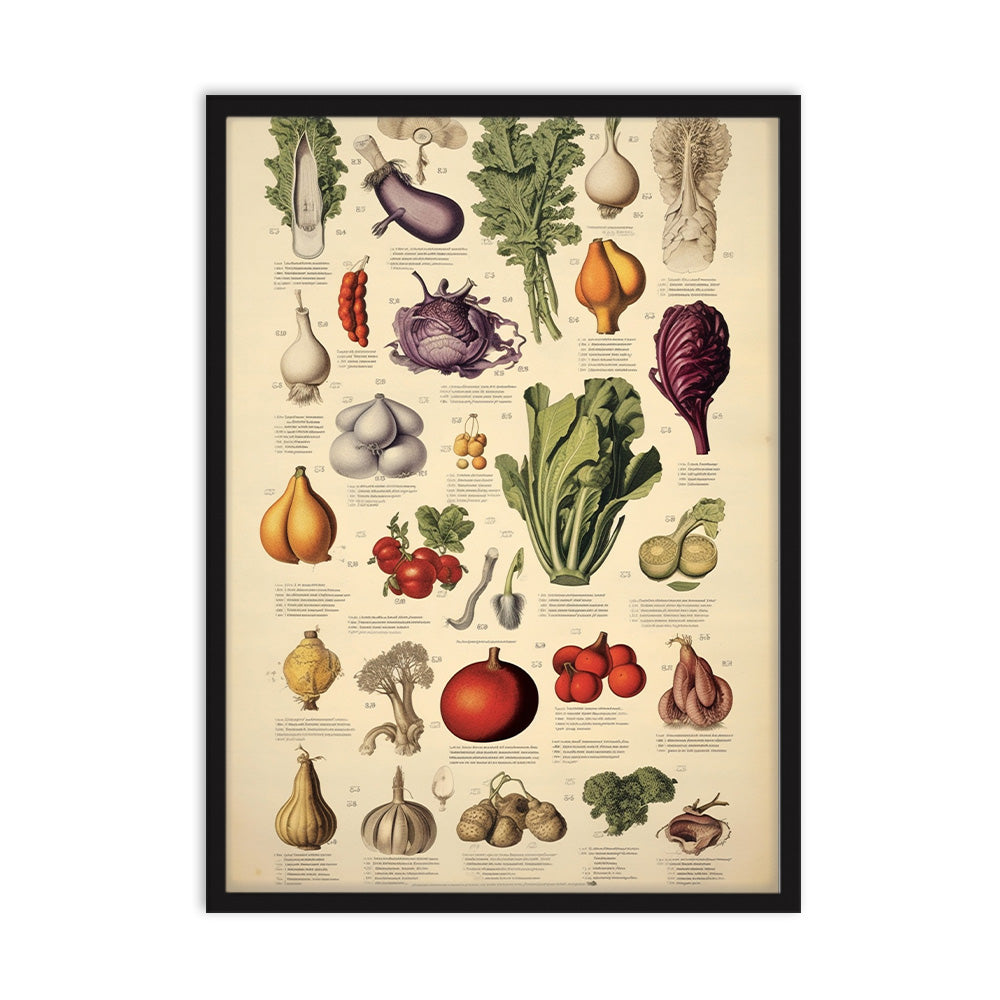 Vivid Veggie Medley Poster