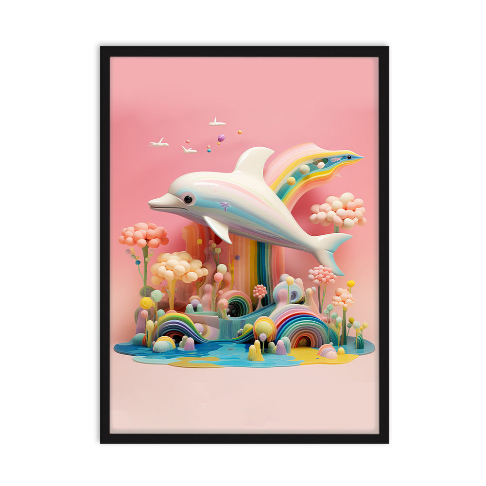 Dolphin Dreamscape Poster