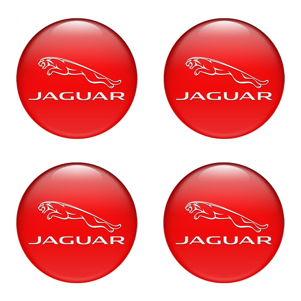 JAGUAR Silicone Stickers for Wheel Center Caps