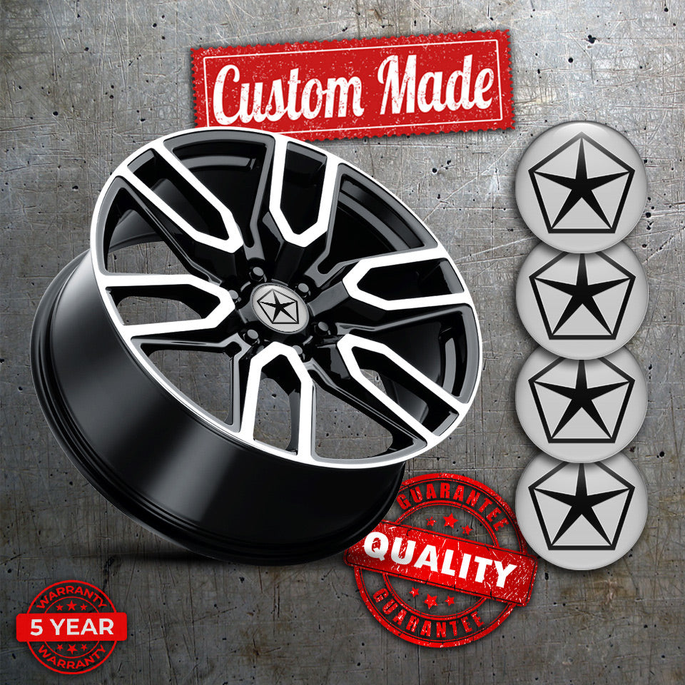 CHRYSLER Silicone Stickers for Wheel Center Caps