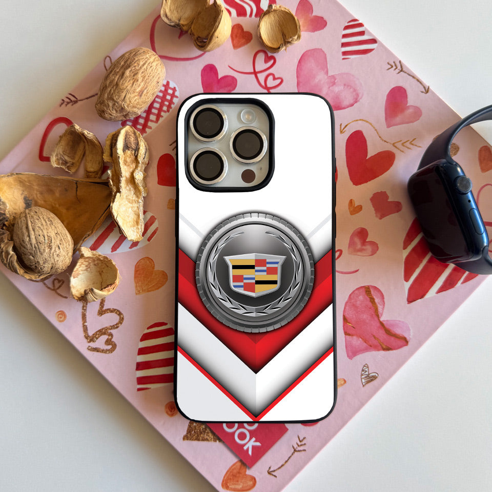 🚗 Cadillac iPhone Case – Premium Silicone Cover with UV Print