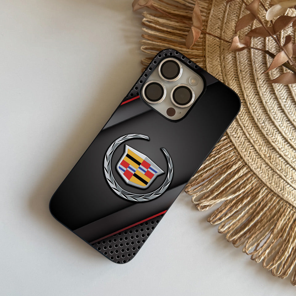 ⚡️ Cadillac Carbon Fiber iPhone Case – Lightweight, Durable & Sporty