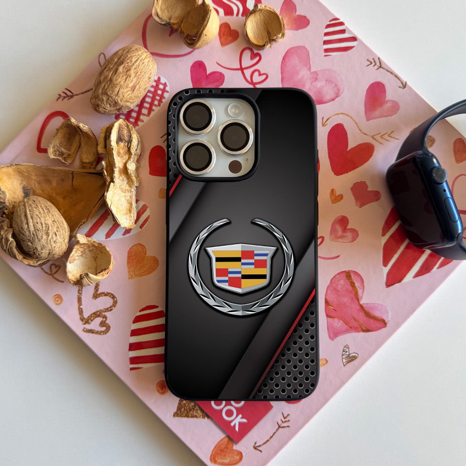 ⚡️ Cadillac Carbon Fiber iPhone Case – Lightweight, Durable & Sporty