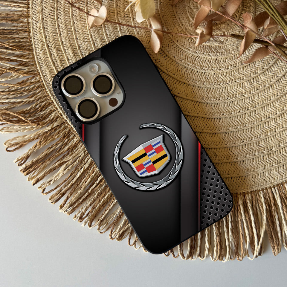 ⚡️ Cadillac Carbon Fiber iPhone Case – Lightweight, Durable & Sporty