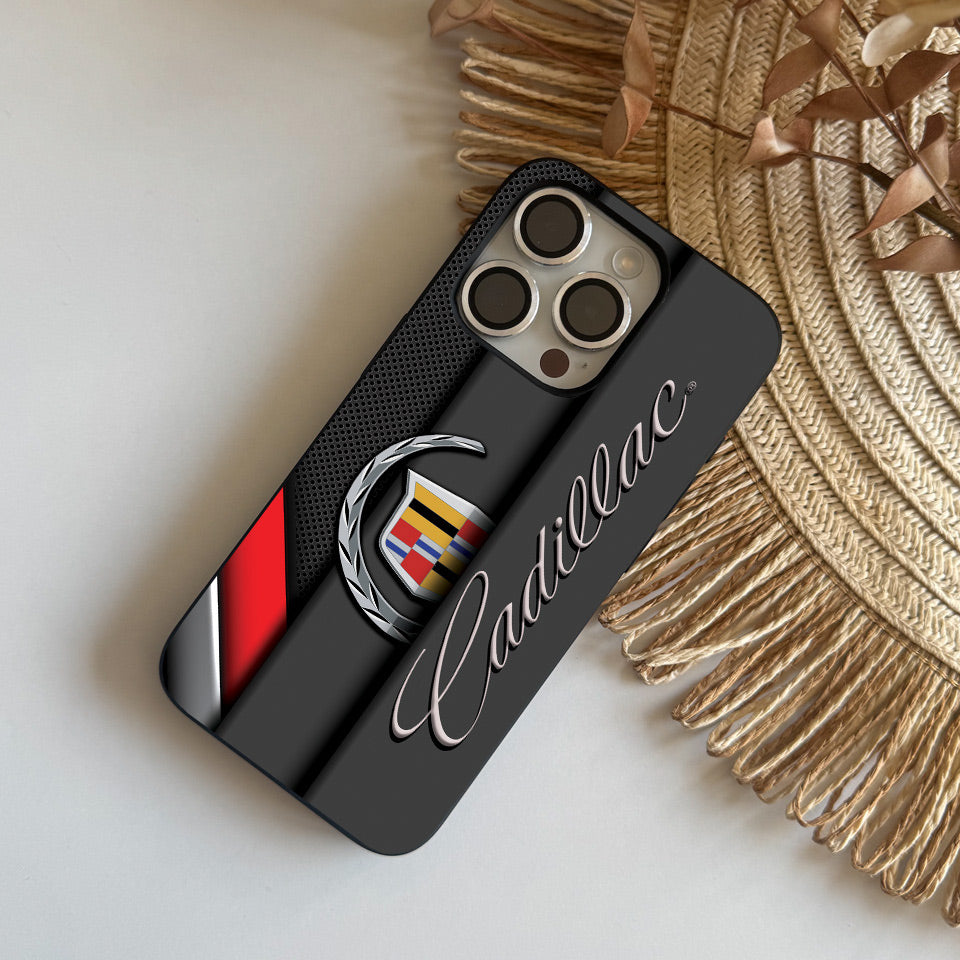 🔥 Premium Cadillac iPhone Cover – Motorsport Passion in Your Pocket