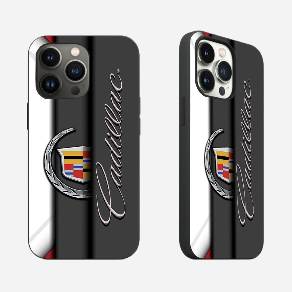 🚗 Cadillac iPhone Case – Premium Silicone Cover with UV Print